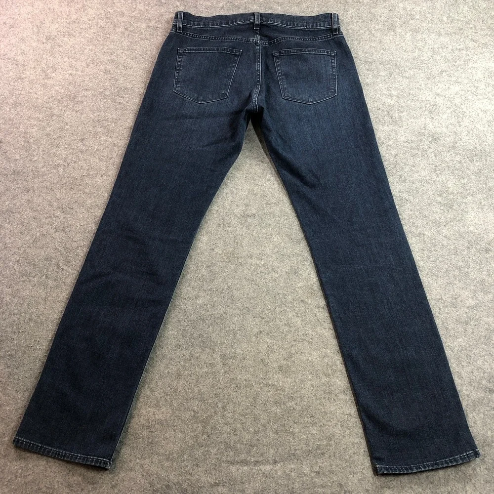 J Brand Mens Kane Slim Straight Jeans 31 Dark Blue Truncus Stretch Made in USA